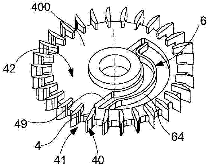 Timepiece wheel with play take-up