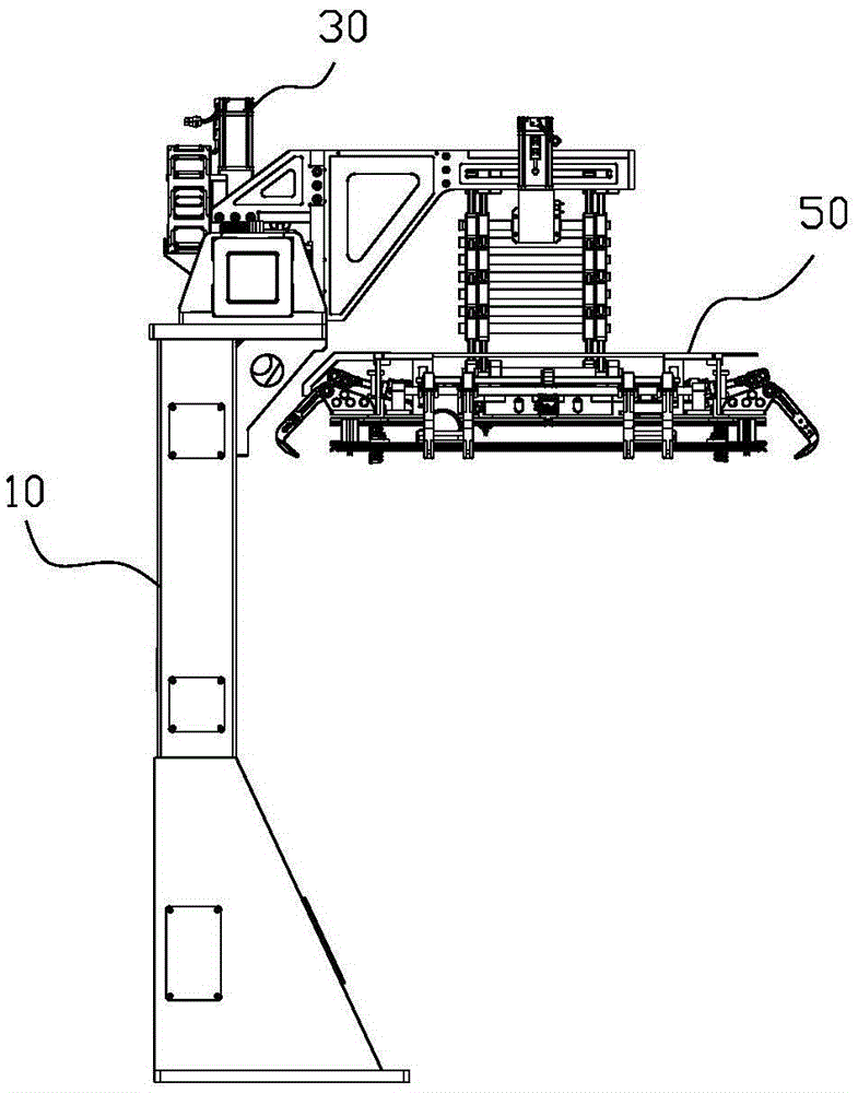 Automatic carrying device for air conditioner compressor stack separation boards and automatic compressor carrying system
