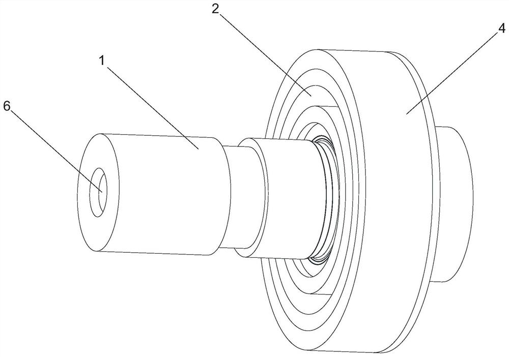 Oil-cooled motor bearing lubricating structure