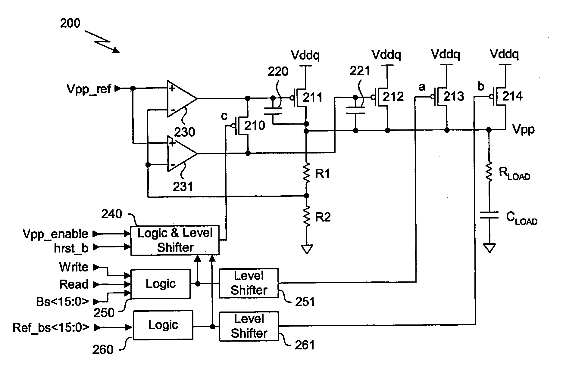 Voltage down converter for high speed memory