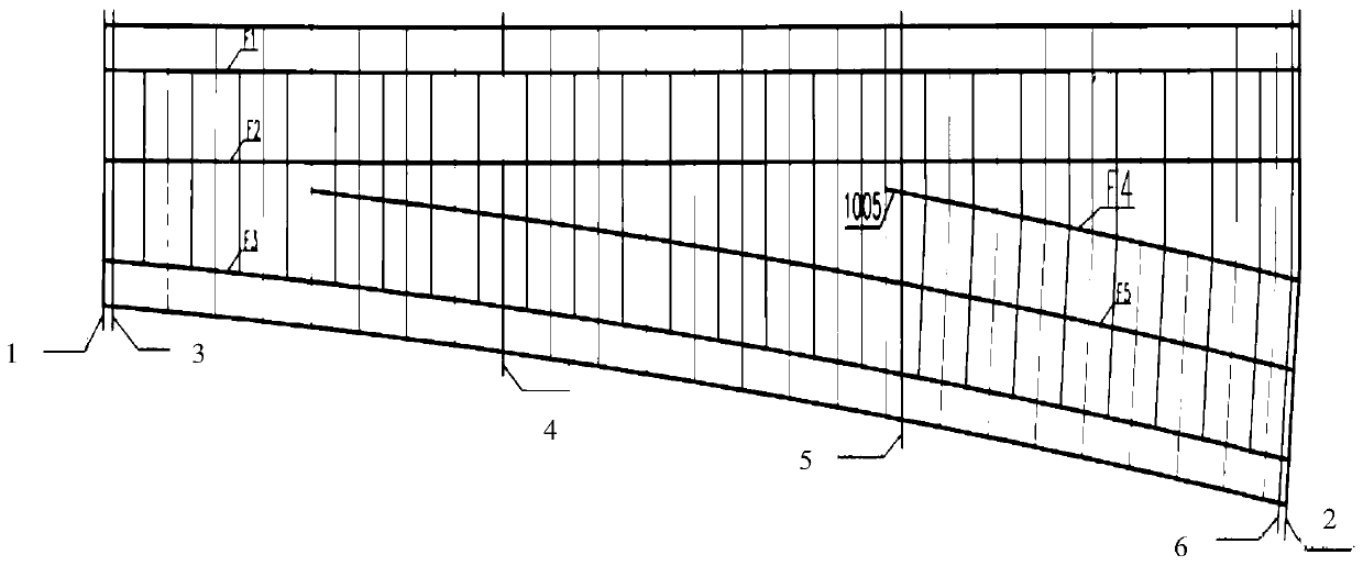 Method for drawing a diaphragm plate positioning line after a curved steel box bridge web is unfolded