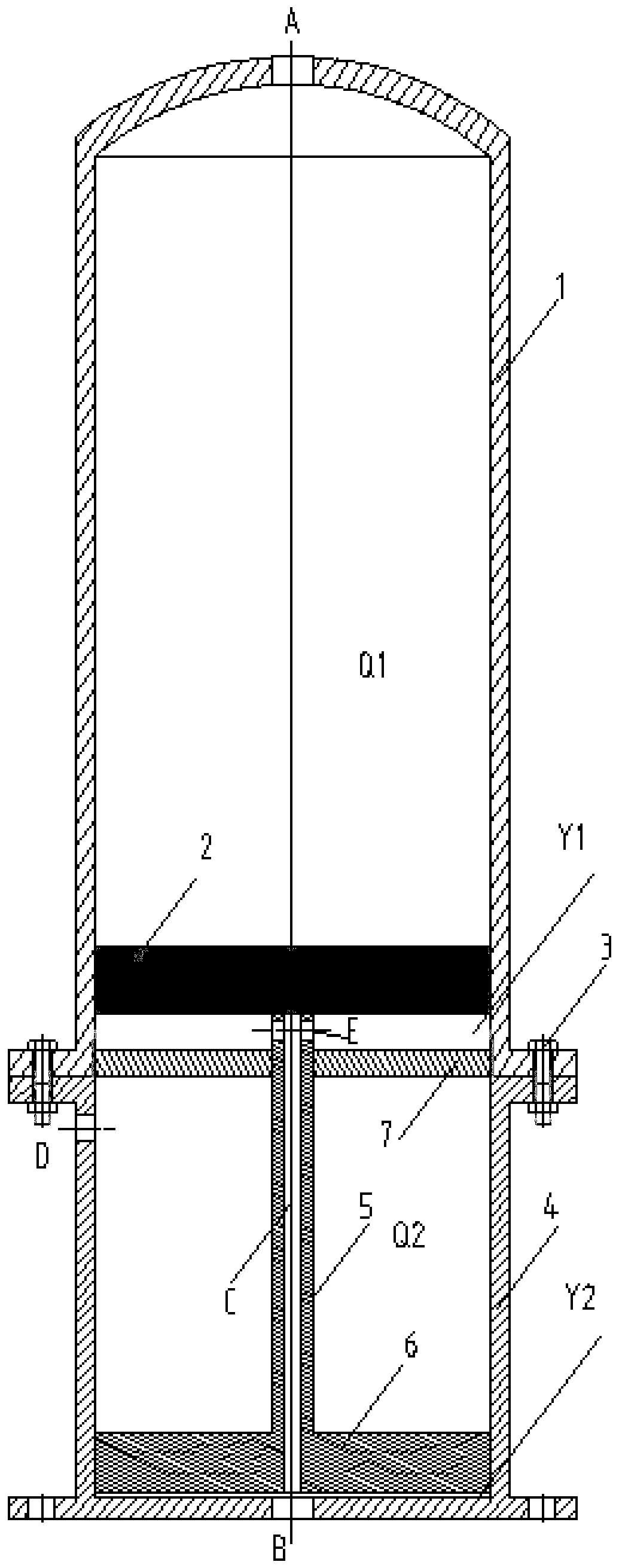 Pressurization and volume reduction hydraulic energy accumulator