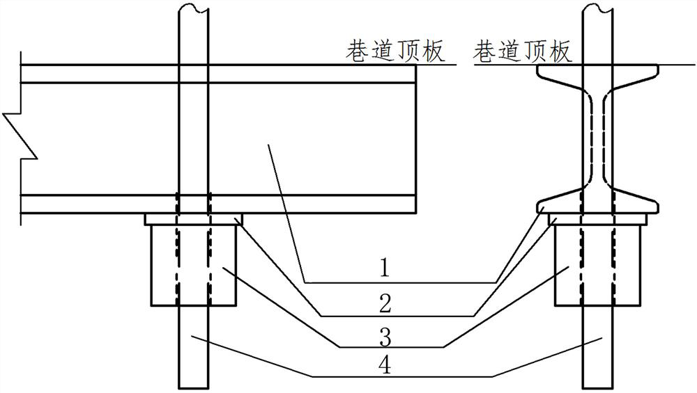 Anchor cable shed type supporting method