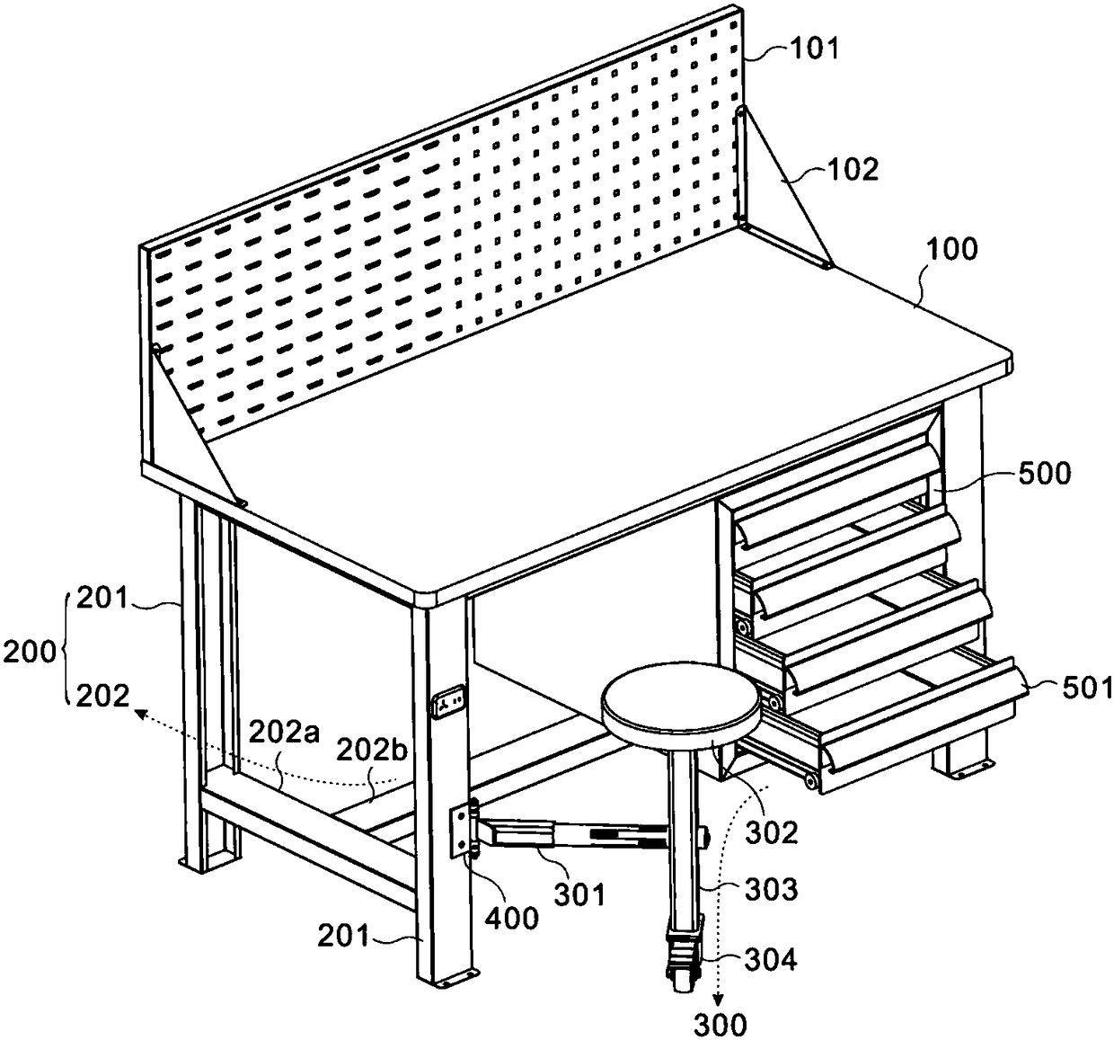 Adjustable worktable