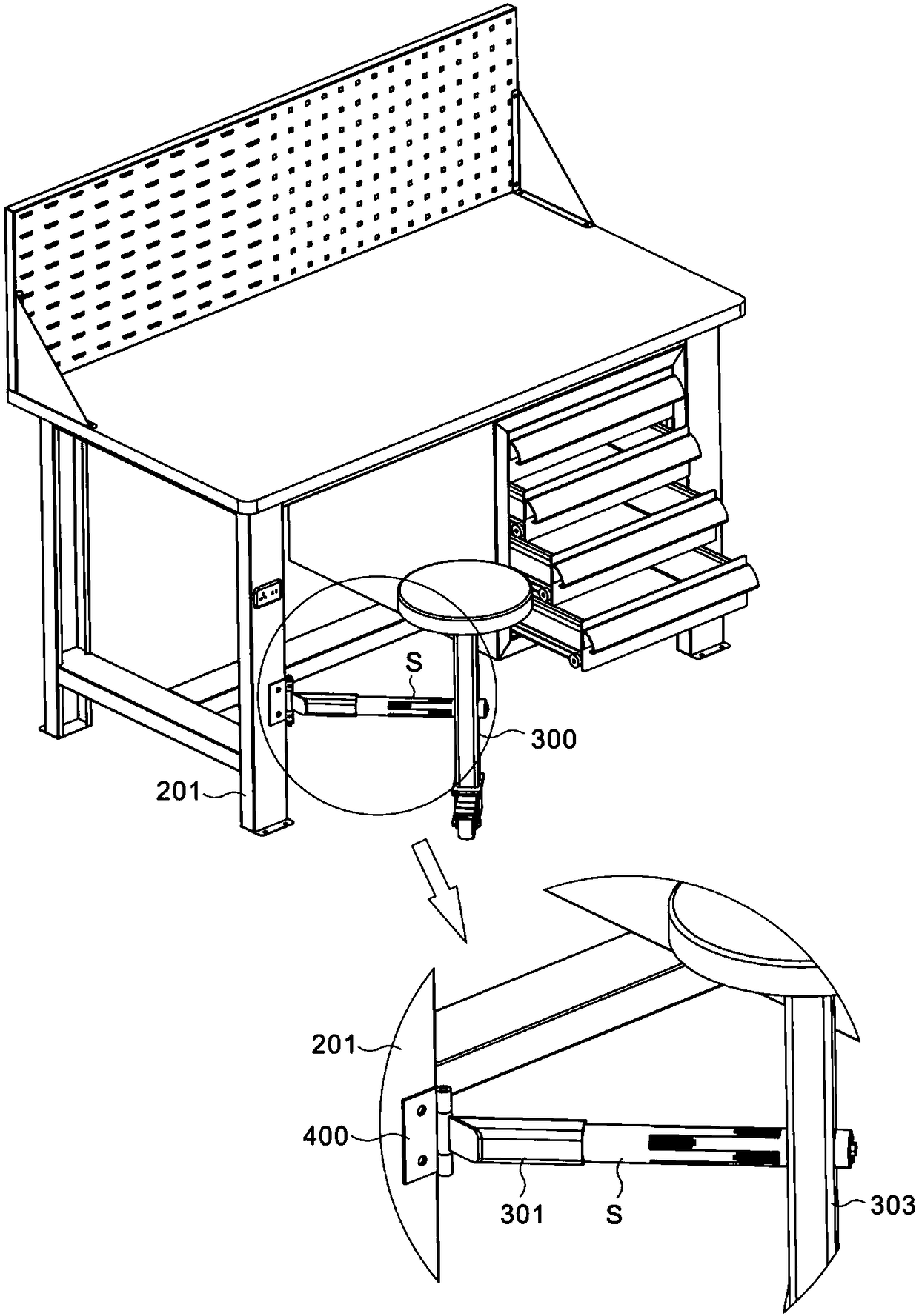 Adjustable worktable