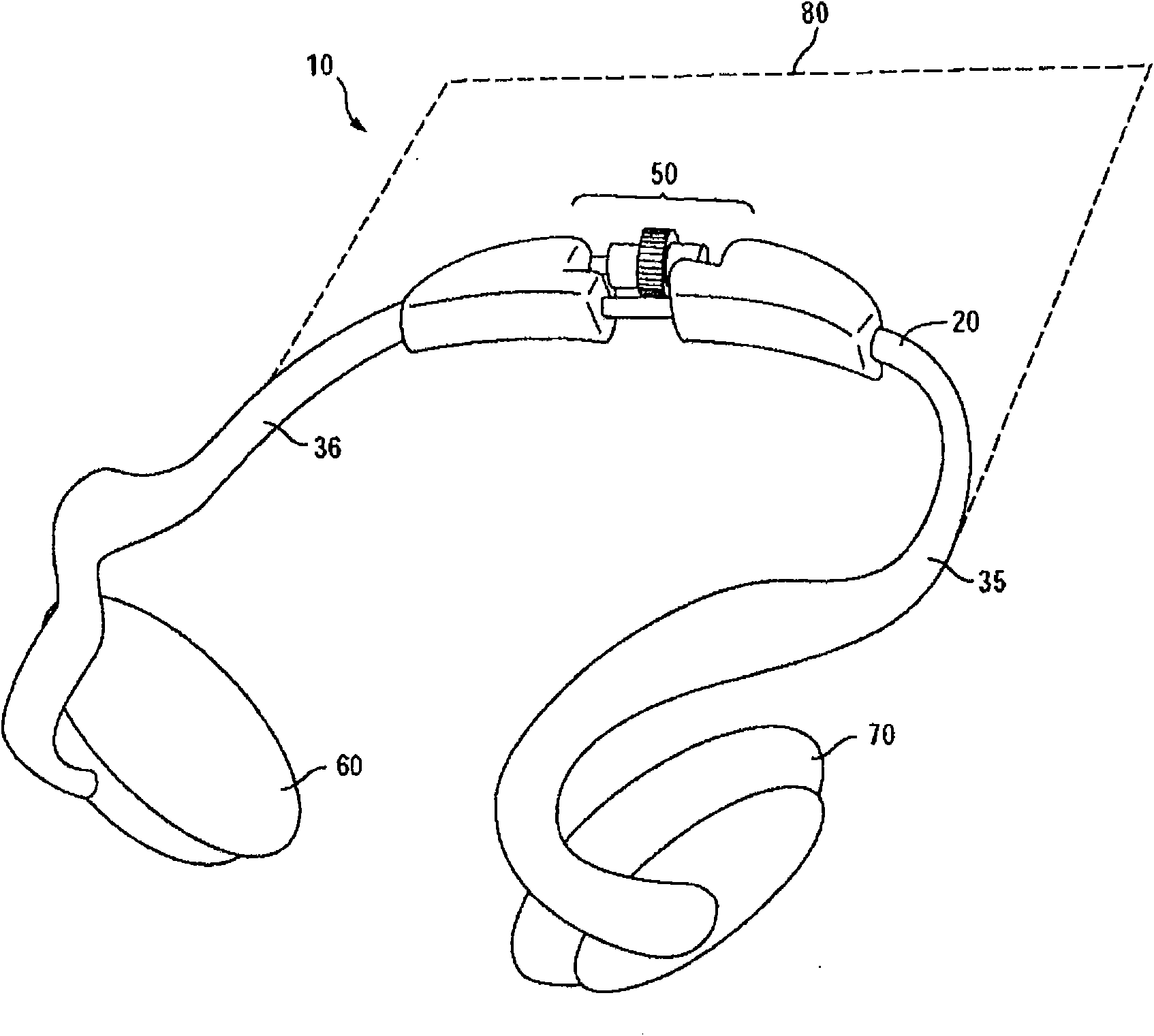 Personal audio set with adjustable force mechanisms