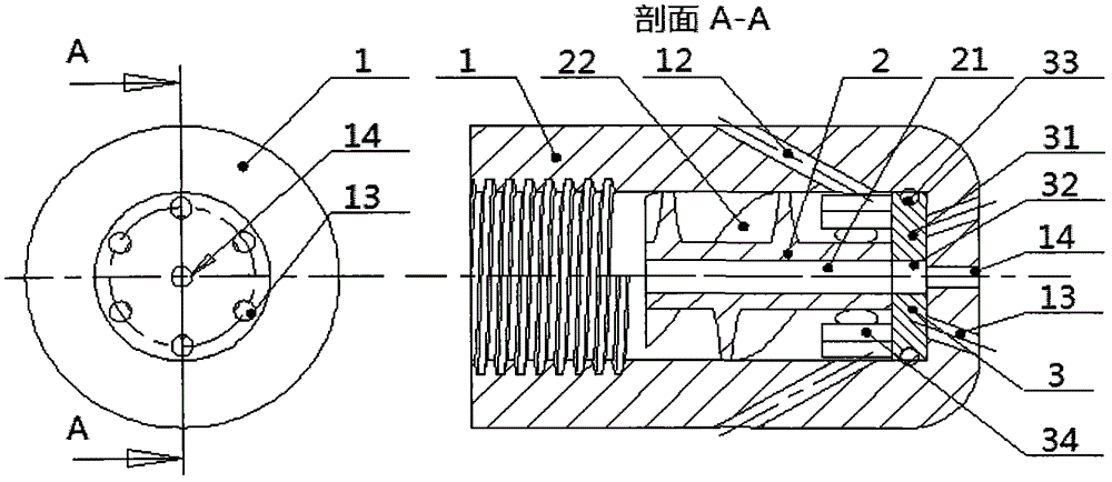 A multi-hole nozzle device with rock-breaking and self-advancing dual modes