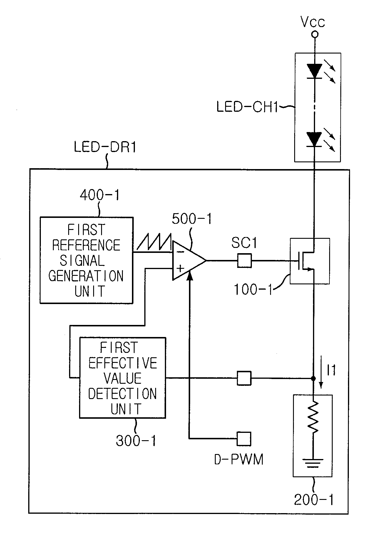 Apparatus for driving light emitting device using pulse-width modulation