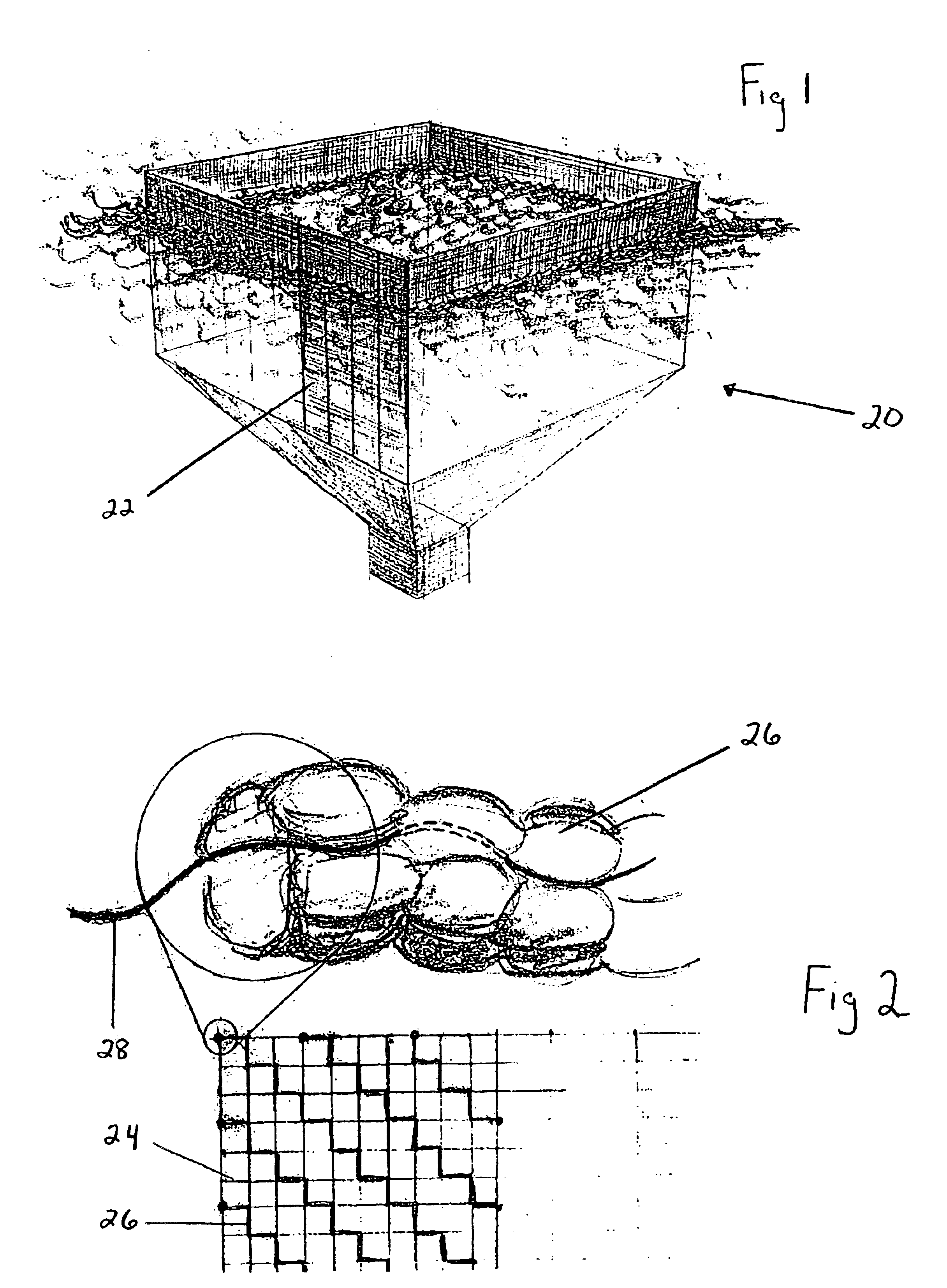 Electronically monitored fish farm net and method