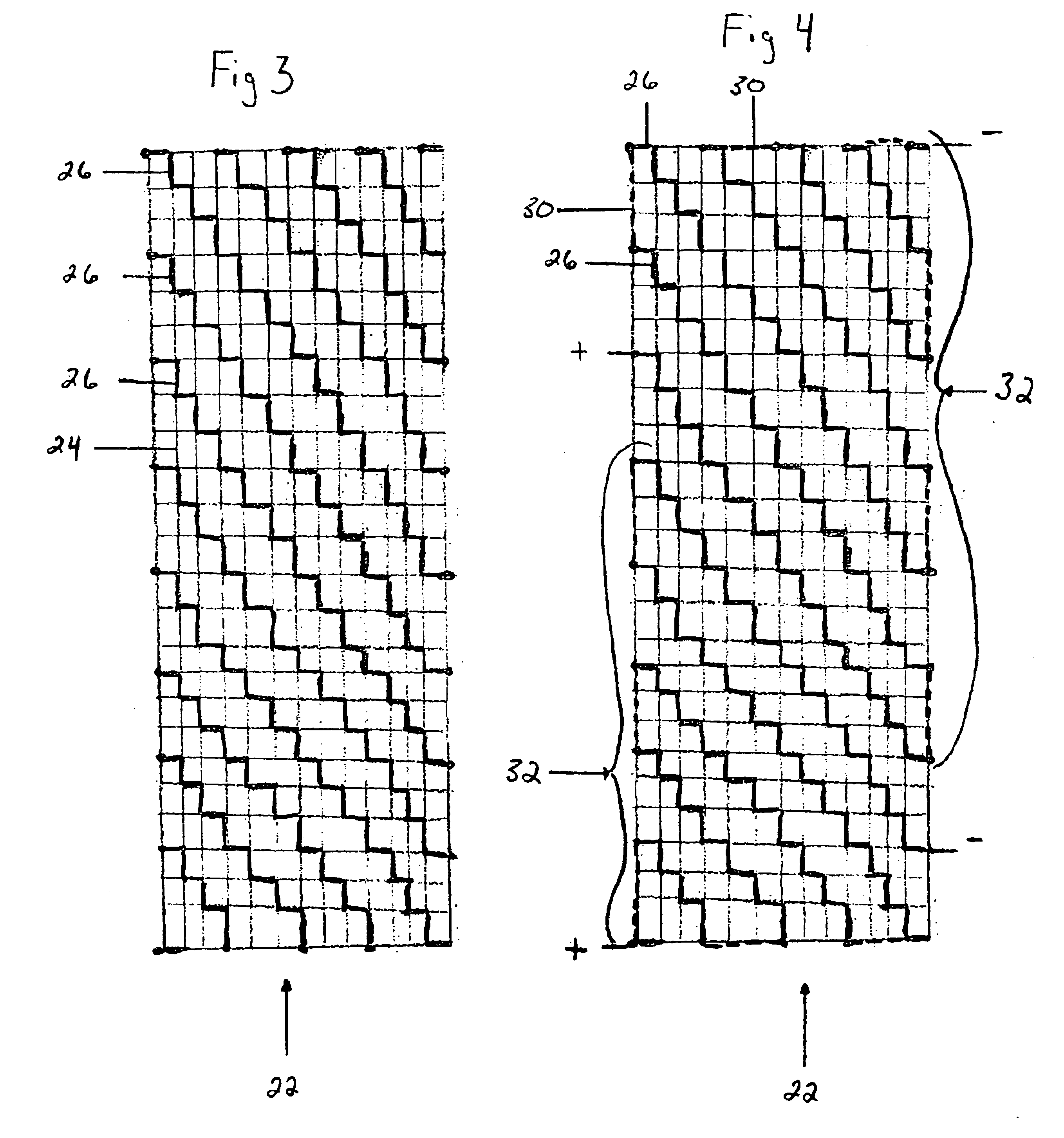 Electronically monitored fish farm net and method