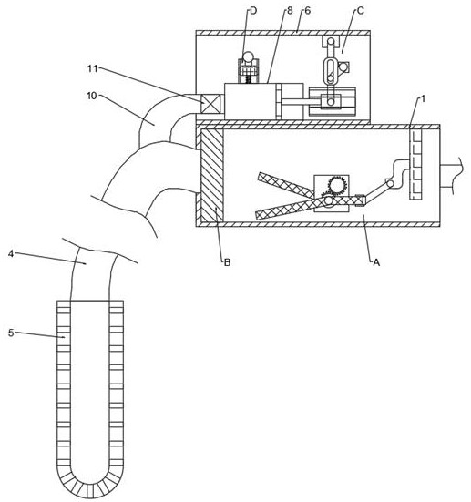 Esophageal administration auxiliary device for digestive department