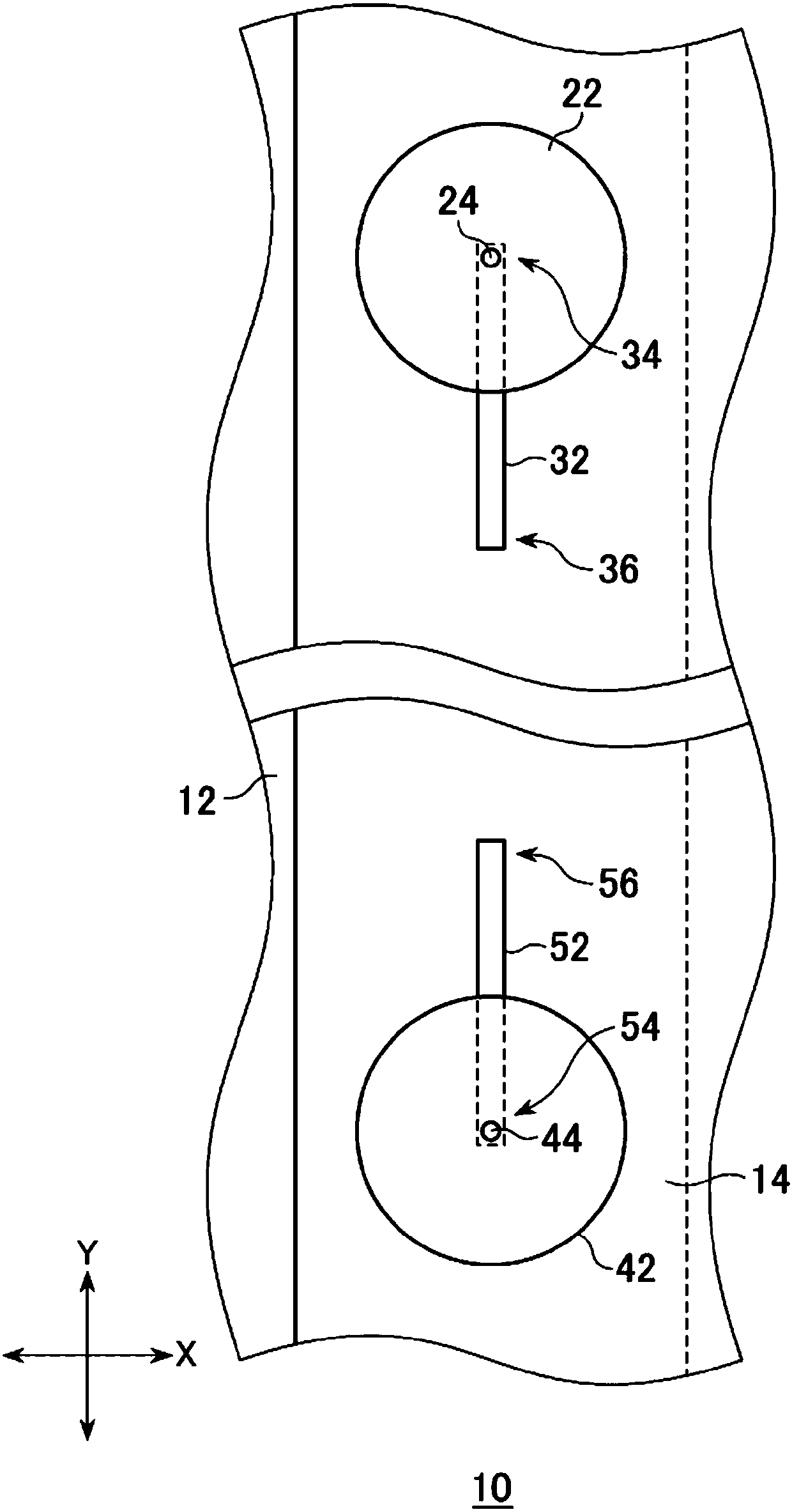 Button and button hole structure