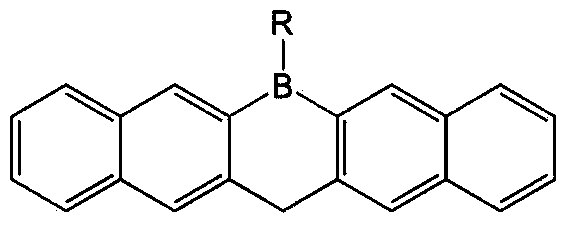 Single-borinine heterocycle organic electron transportation material and preparation method thereof