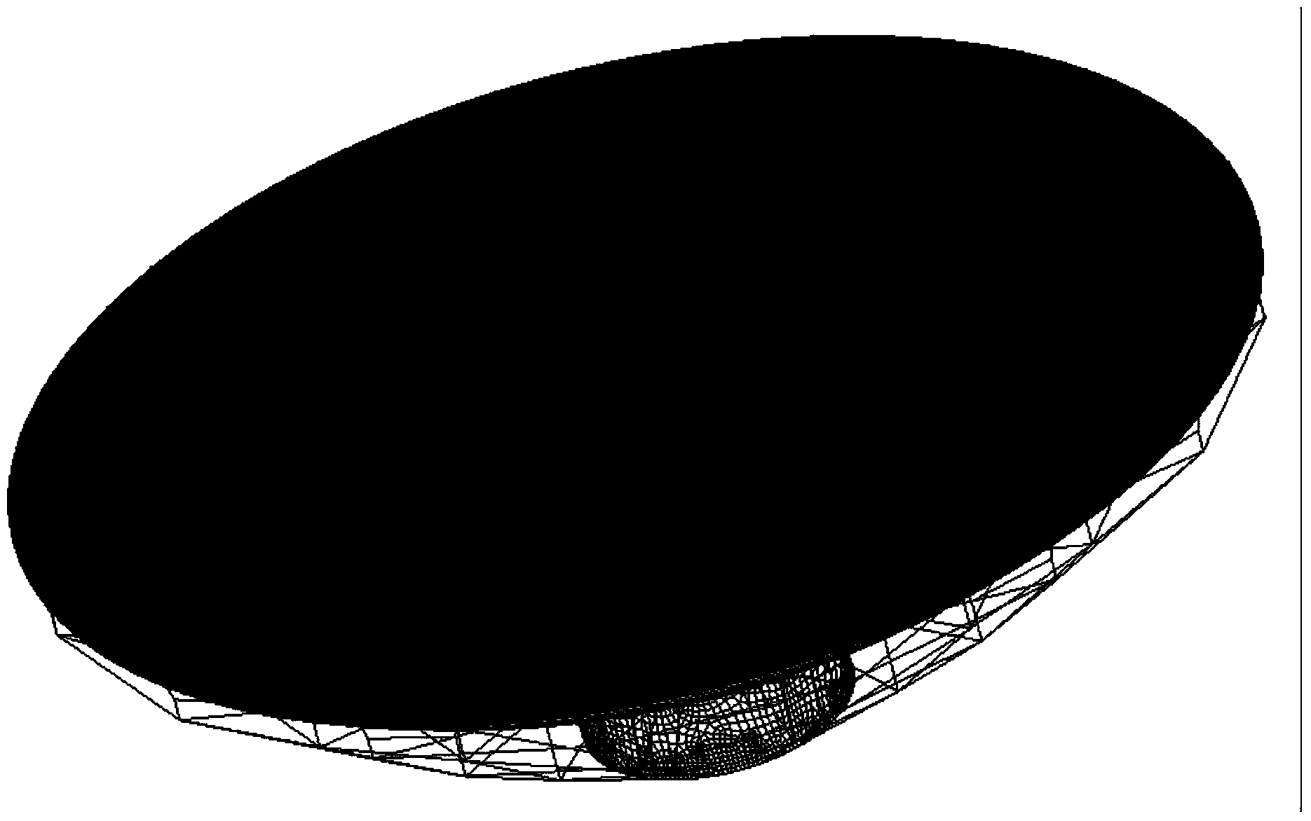 Feed source position compensation method of large-scale deformed single reflection surface antenna