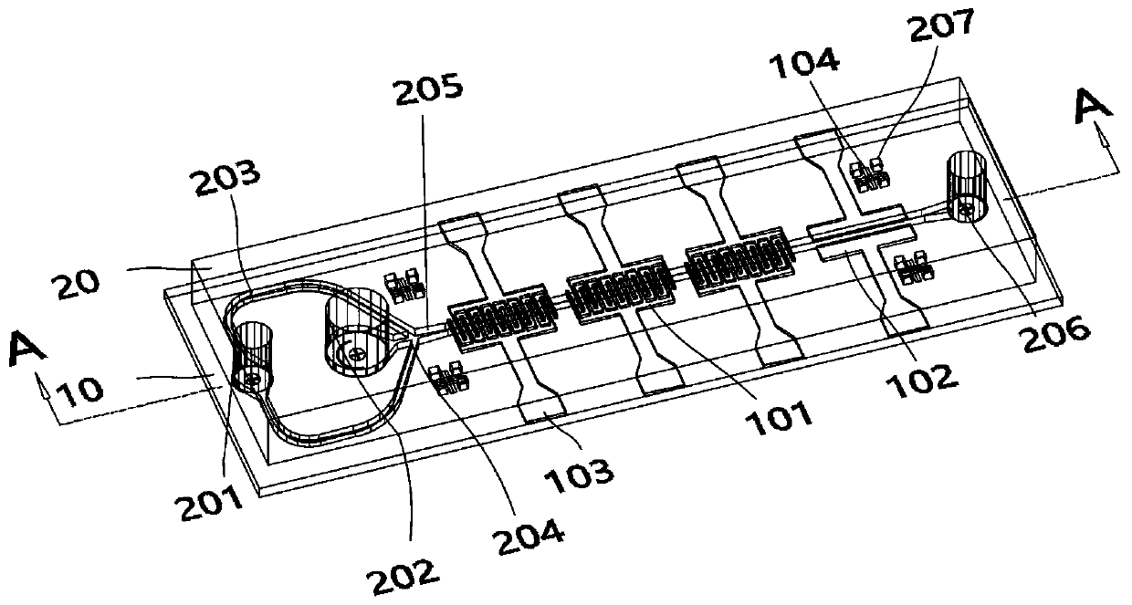 Microelectrode fluidic chip and single-cell electroporation device with adjustable parameters