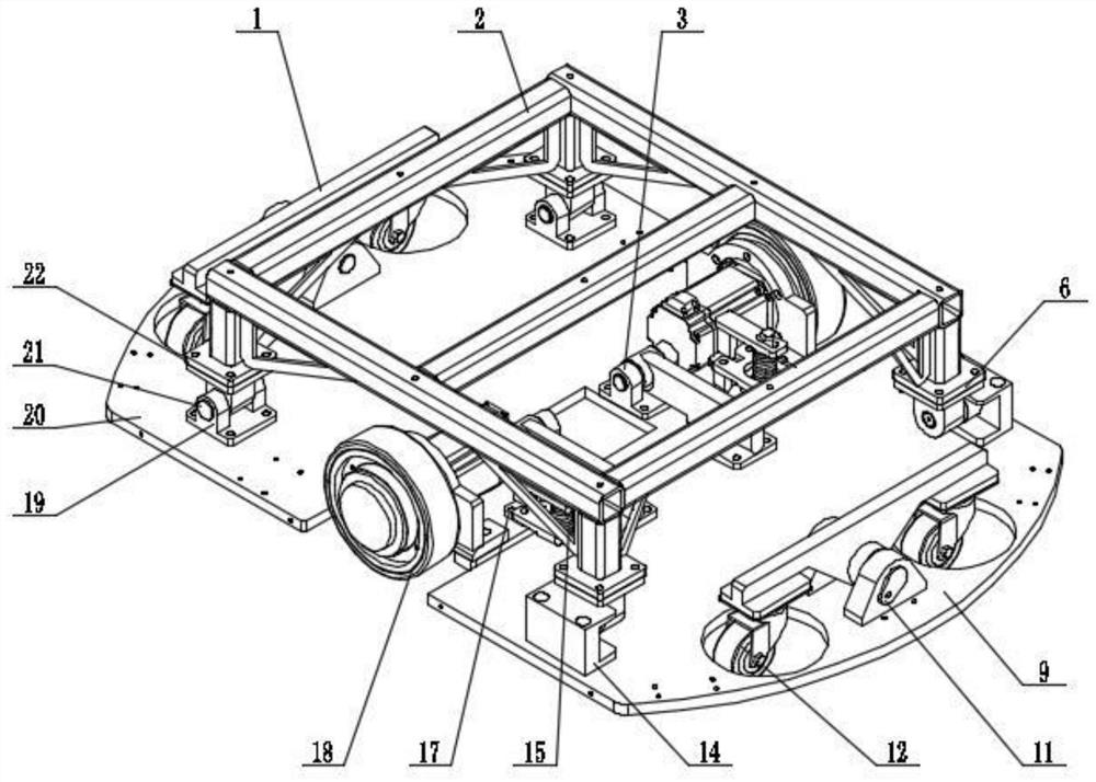 AGV chassis structure