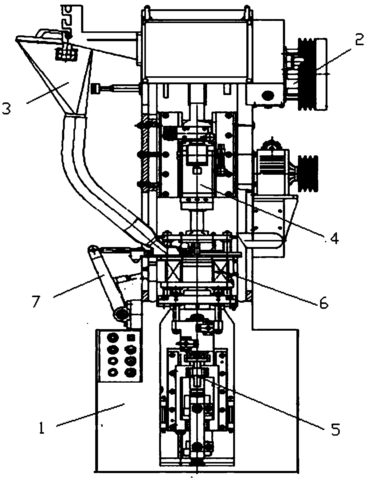 Double-end rapid forming machine and forming method of anisotropic ferrite magnetic shoes