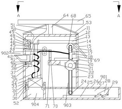 Protection type charging pile device capable of preventing occupation and adapting to different weathers