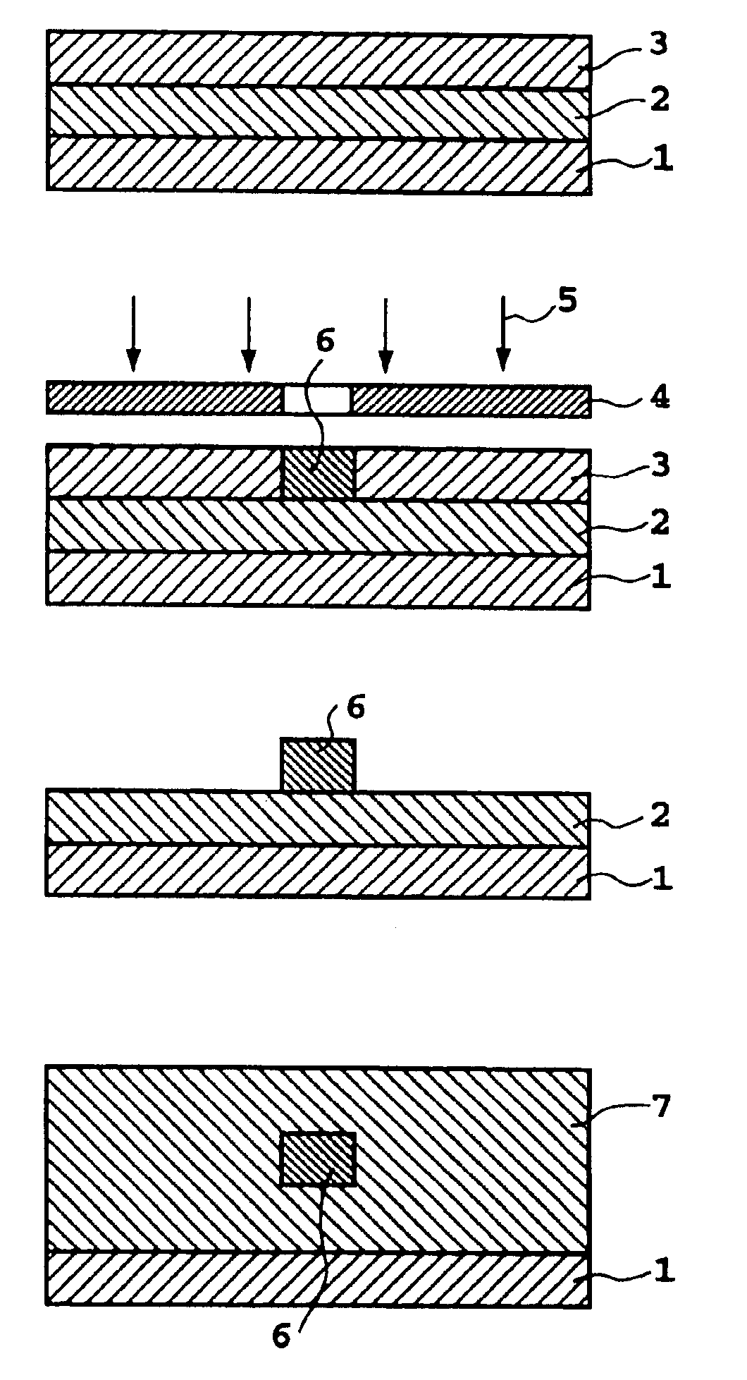 Photosensitive composition for manufacturing optical waveguide, production method thereof and polymer optical waveguide pattern formation method using the same