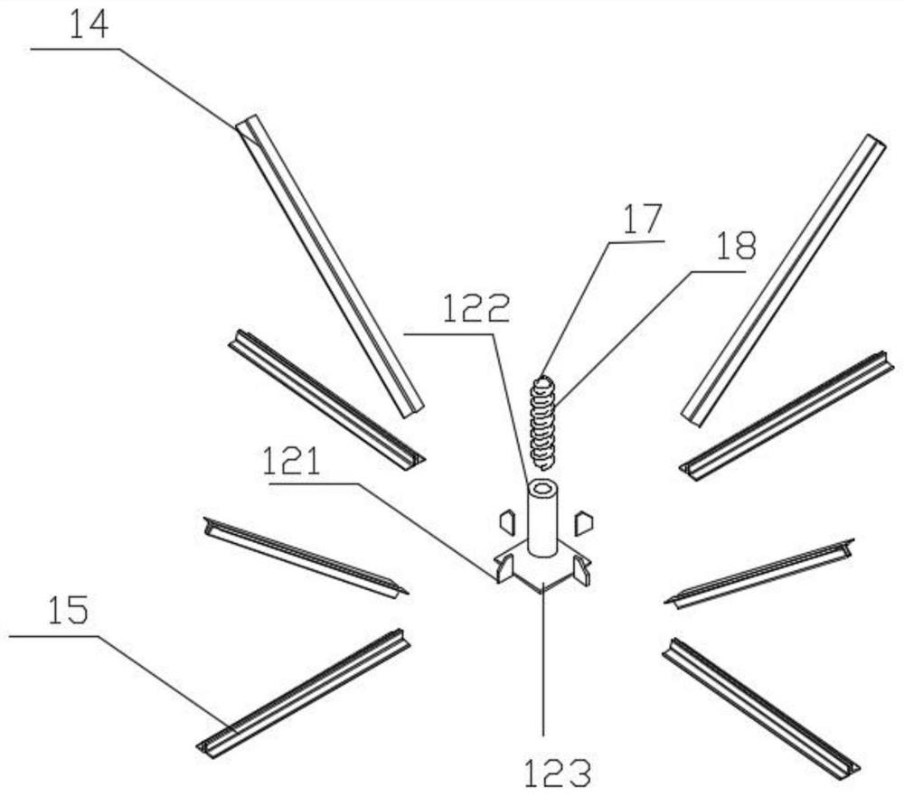 Multi-stage energy consumption falling object impact protection structure