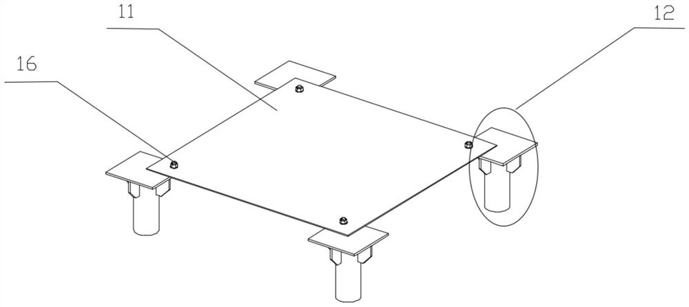 Multi-stage energy consumption falling object impact protection structure