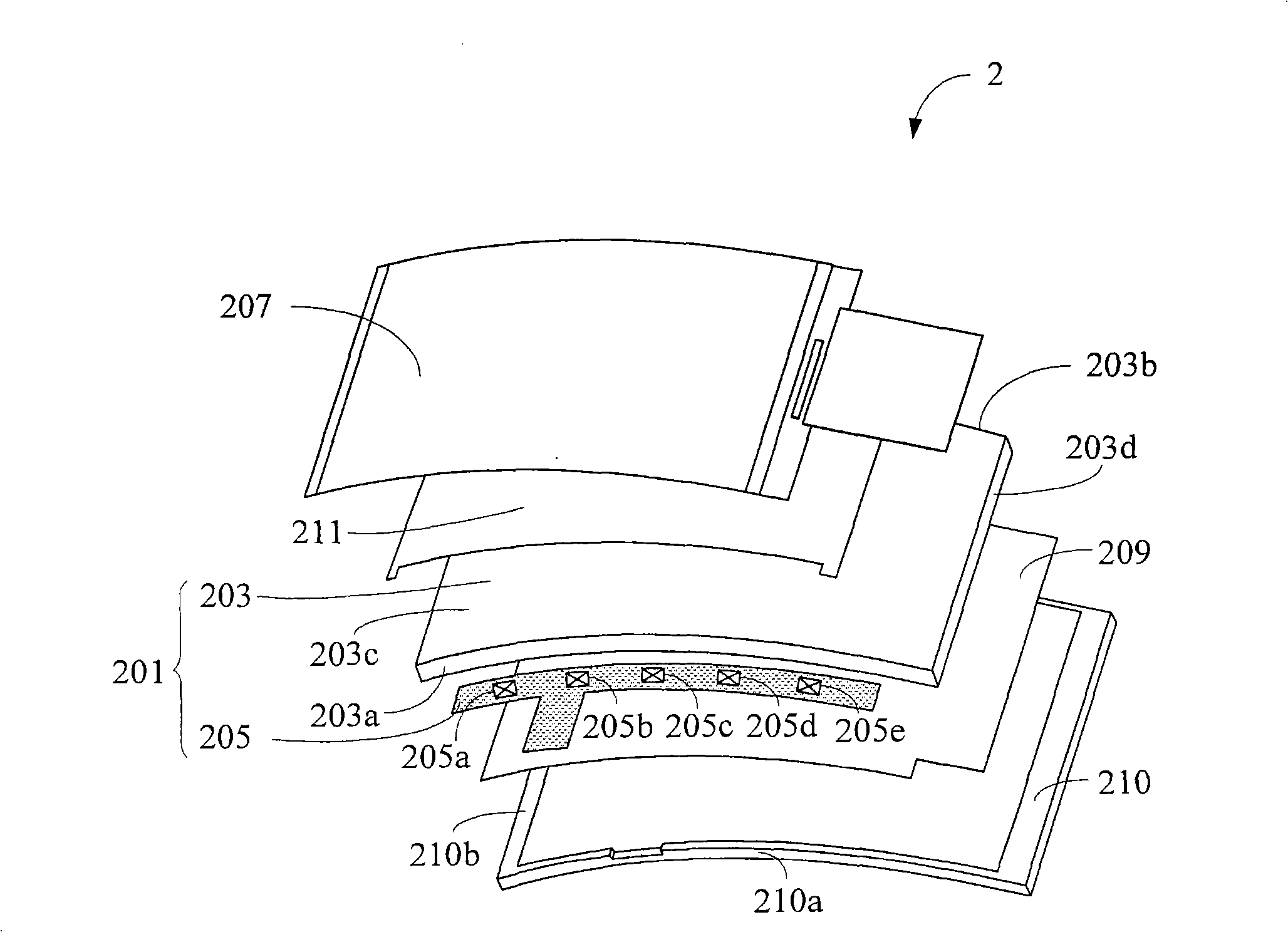 Light guiding device for thin type display and the thin type display thereof