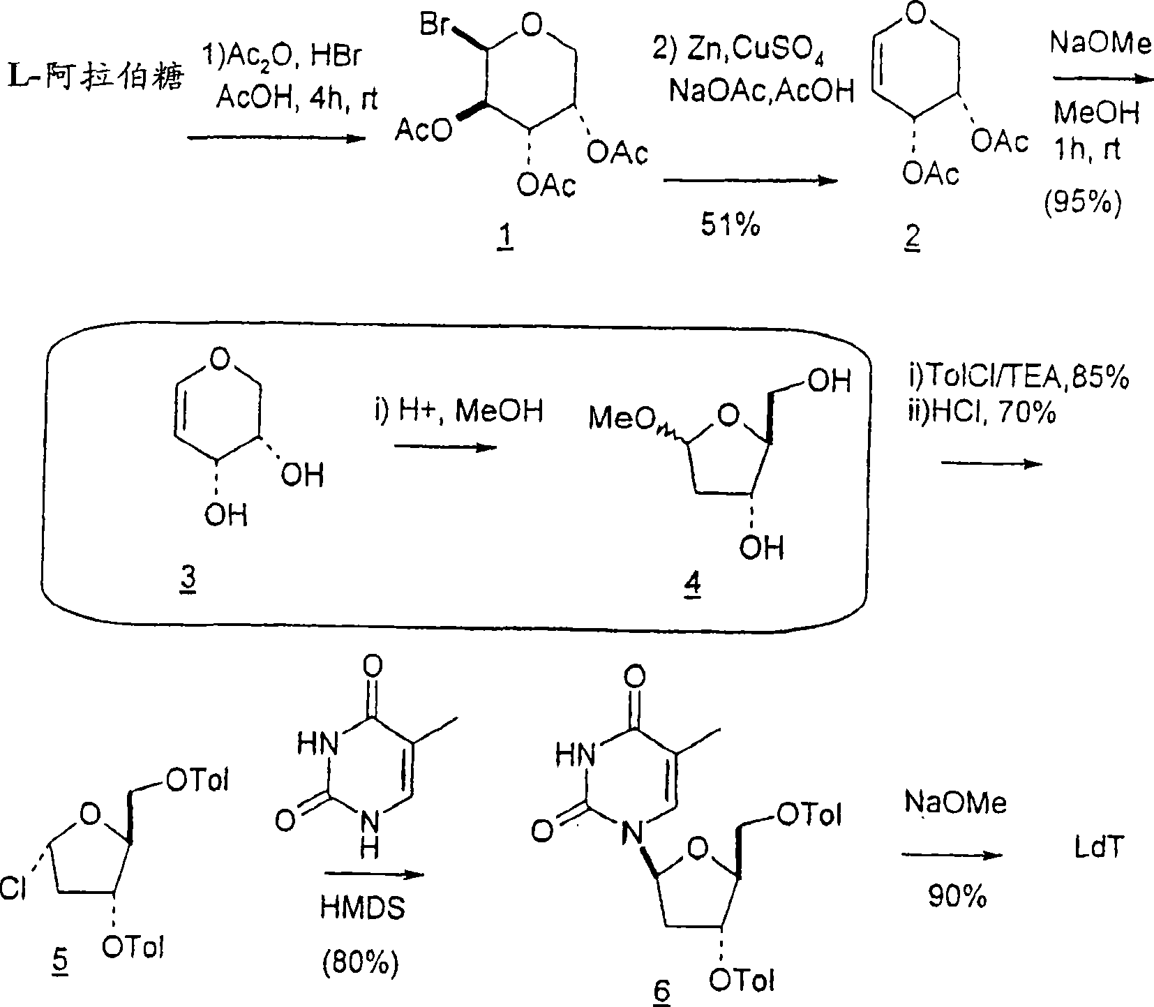 Synthesis of beta-l-2-deoxy nucleosides