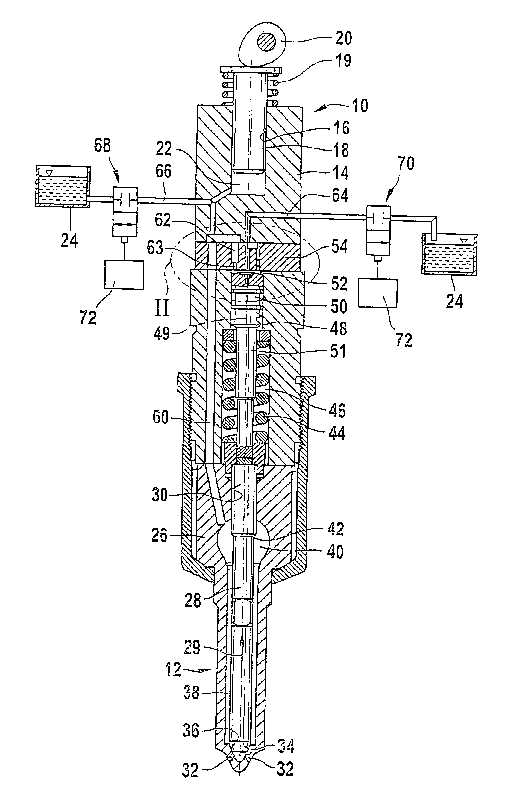 Fuel injection device for an internal combustion engine