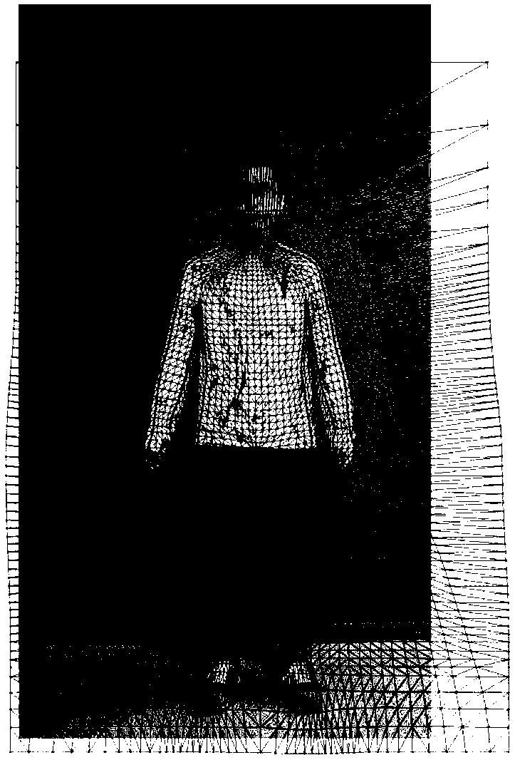 Human body motion animation generating method and system of two-dimensional virtual figure