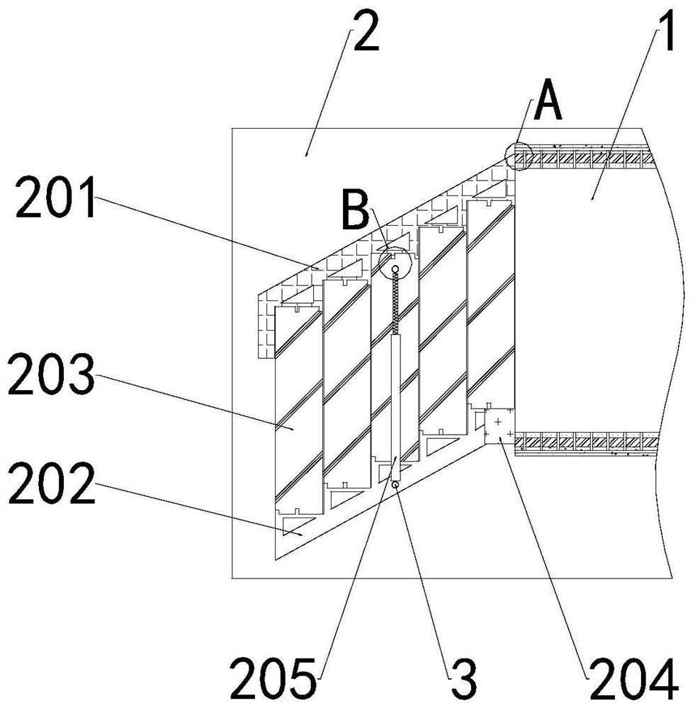 Tunnel debris flow prevention and control device with rapid rescue function