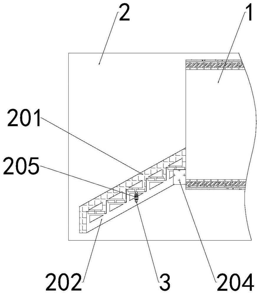 Tunnel debris flow prevention and control device with rapid rescue function