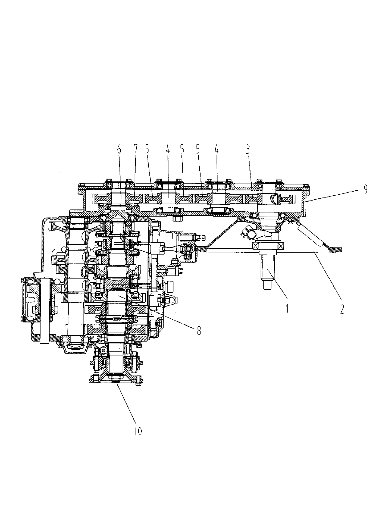 Power input steering system of automobile transmission