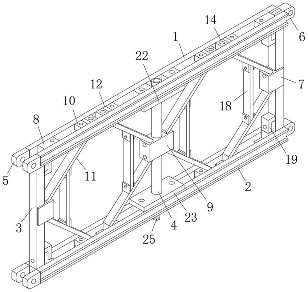 Bailey bracket of cast-in-place box girder and construction method of Bailey bracket