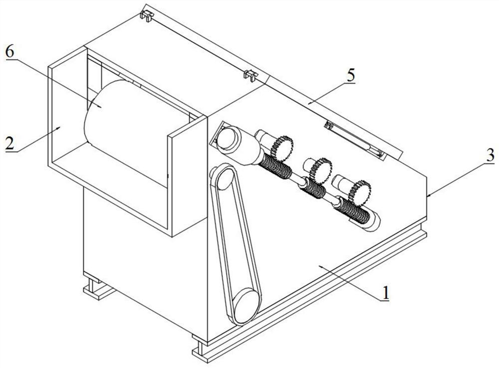 Transparent polyvinyl chloride film calendaring forming device