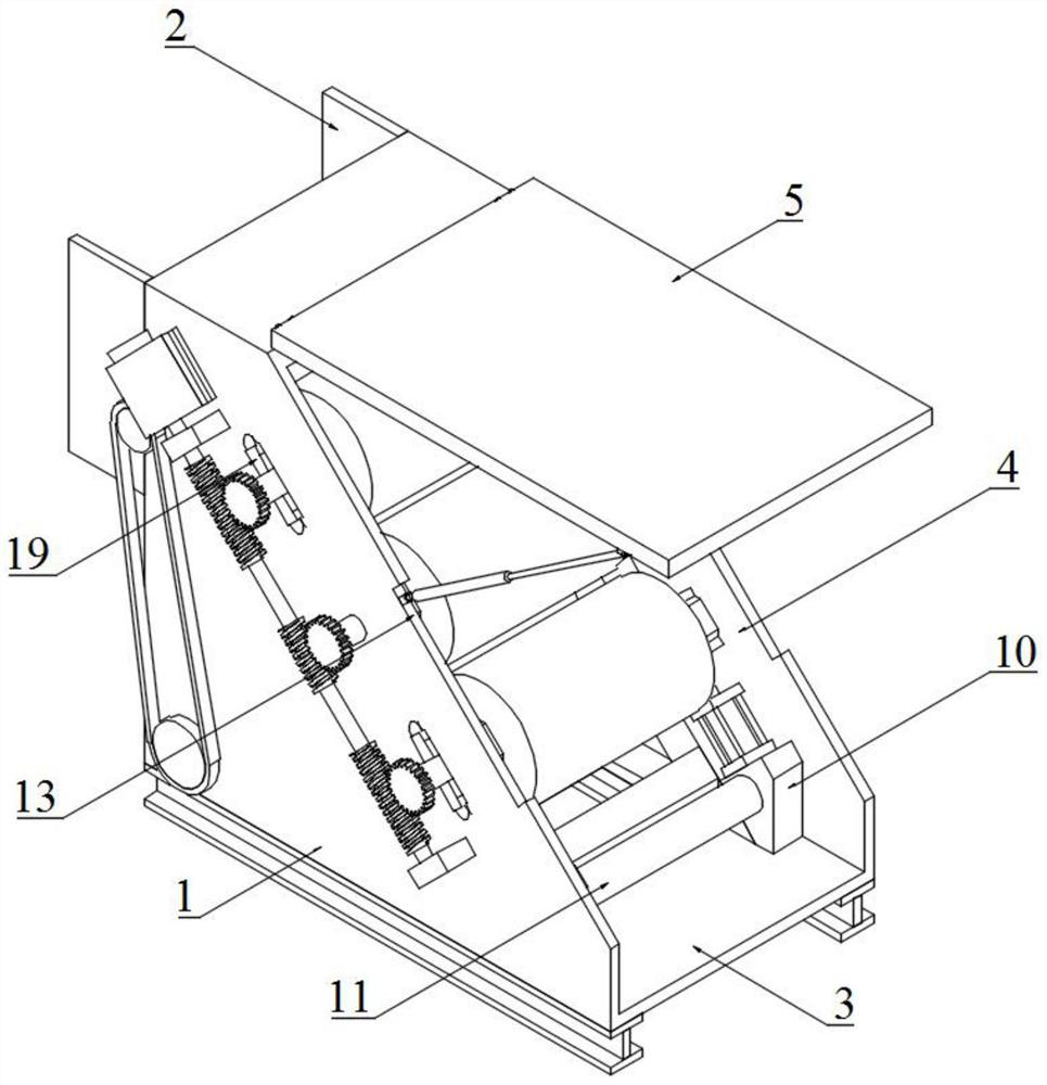 Transparent polyvinyl chloride film calendaring forming device