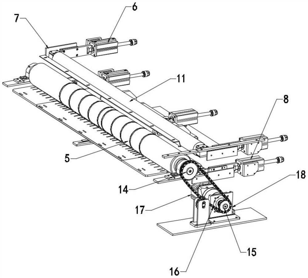 Polarizing film tearing mechanism