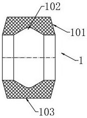 A kind of manufacturing method of the compressed rubber cylinder assembly for the packer