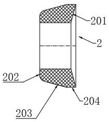 A kind of manufacturing method of the compressed rubber cylinder assembly for the packer