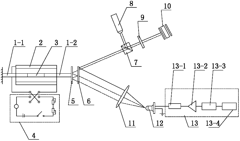 Doppler vibrating mirror sine modulation multi-beam laser heterodyne second harmonic measurement device and method for measuring magnetostriction coefficient