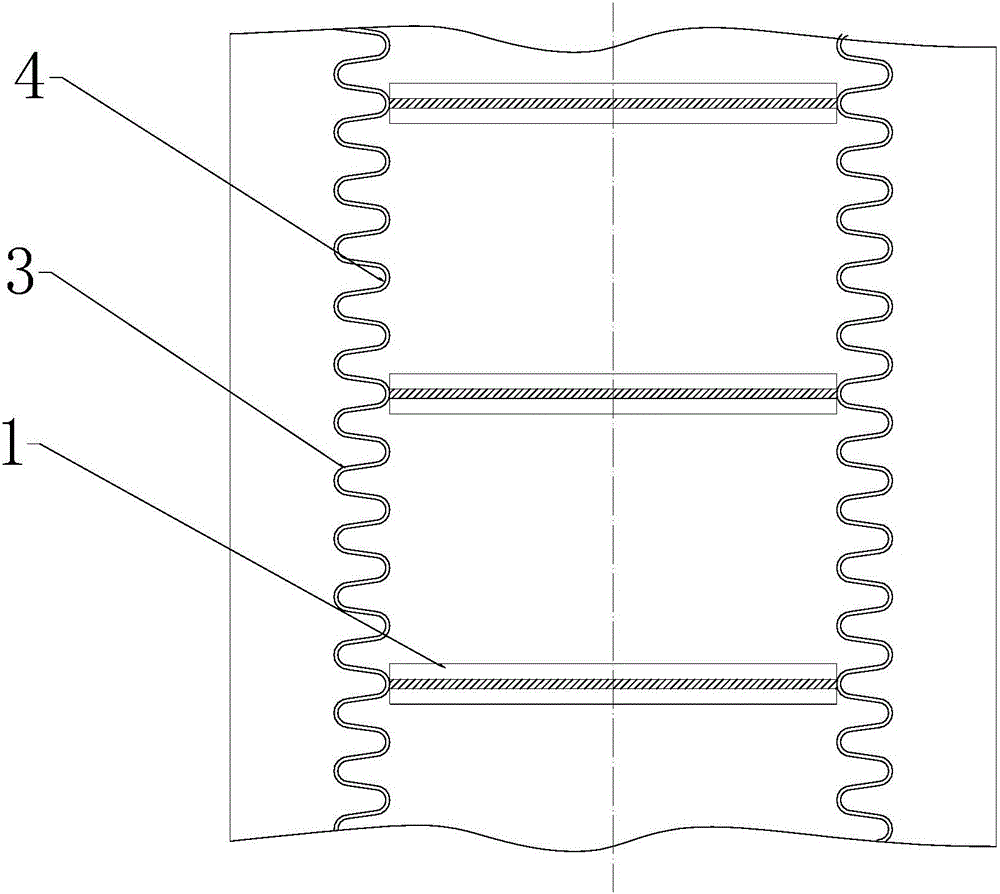 Skirt lace partition device
