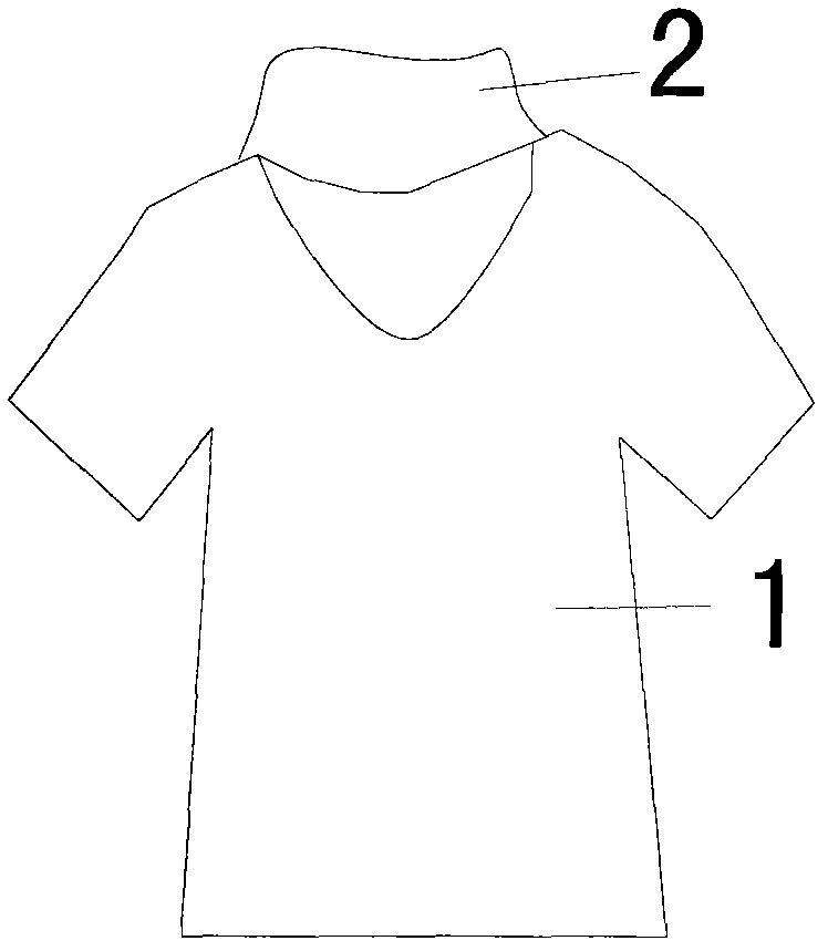 Short-sleeve clothes provided with detachable collar and capable of sterilizing bacteria and restraining bacterial reproduction