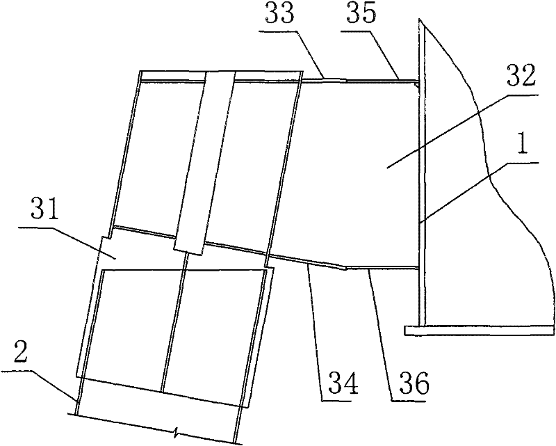 Multi-pile bearing platform foundation based connecting structure between fan tower drum and pile foundation