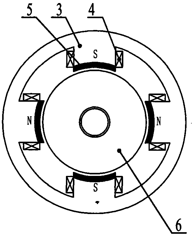Cylinder type flux-reversal linear machine