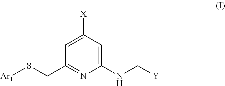 Heteroarylthiomethyl pyridine derivative