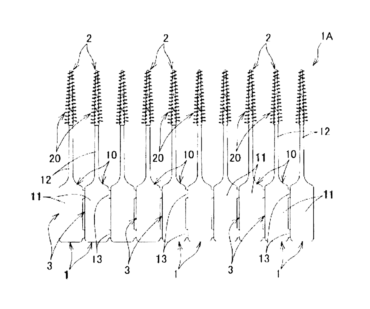 Method for manufacturing an interdental cleaning tool and the interdental cleaning tool