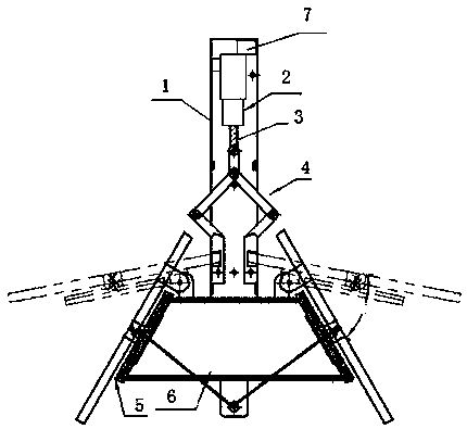 Inductive automatic bin-closing type transverse sampler