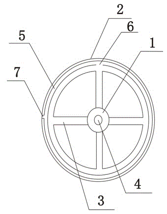 Bearing connecting rotating wheel