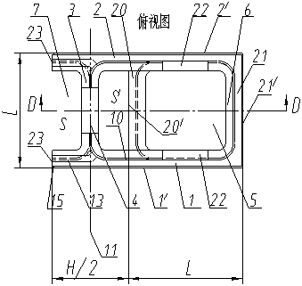 Quoin brick of hollowed automatic centering seam-locking shock-resistant wall brick