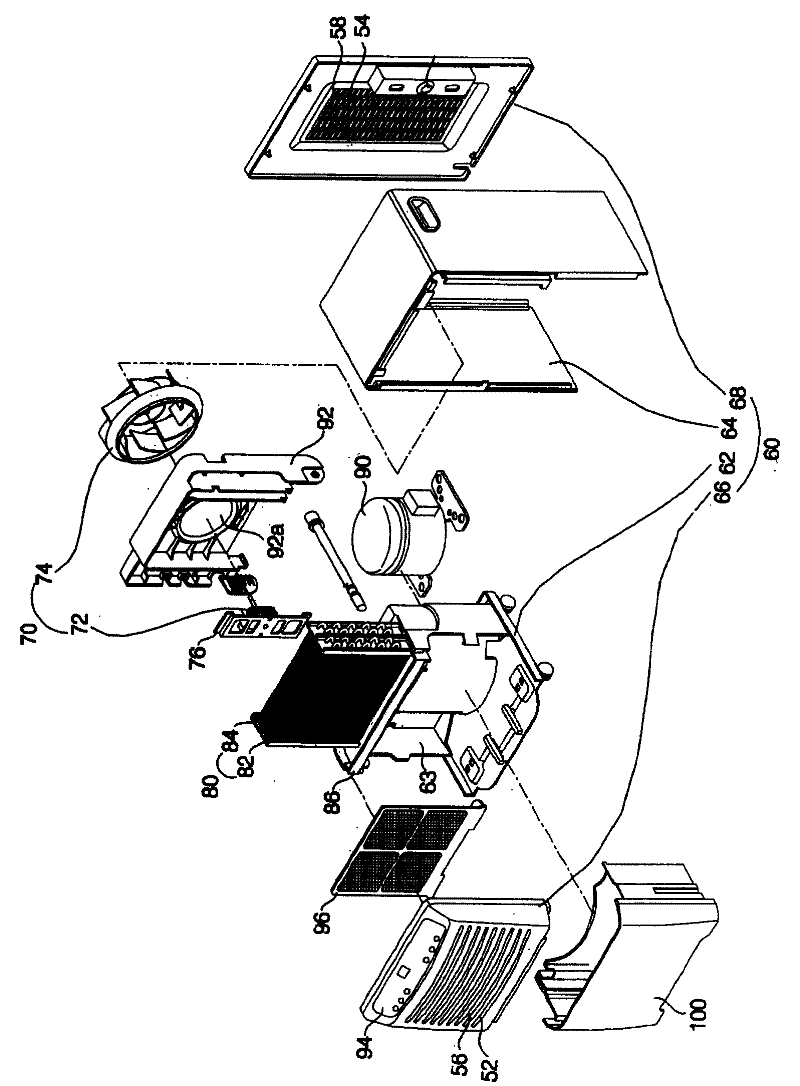 Shaded-pole motor installation fixing structure