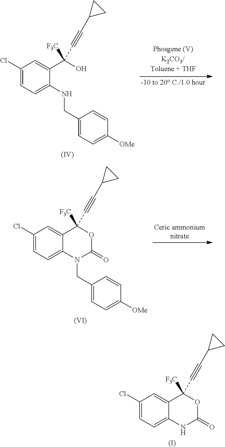 Process for the preparation of efavirenz
